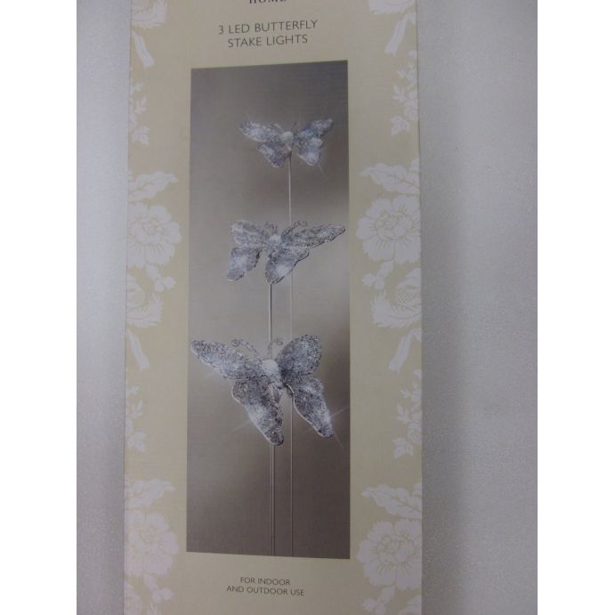 juego de 3 luces LED mariposas