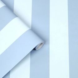 papel pintado Lille Stripe azul cielo