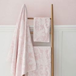 toallas rosas jacquard de algodón