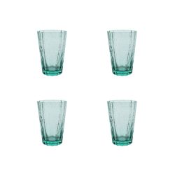 4 Copos Altos Glass Verde 42 cl