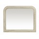 espejo de diseño horizontal con acabado de pátina decorado