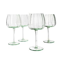 4 Copas Globo Gin Glass Verde 52 cl