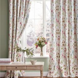tela de flores de colores en algodón para cortinas y estores