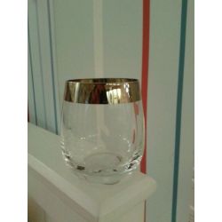 vaso de cristal platinum