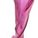pie de lámpara de diseño en cristal rosa