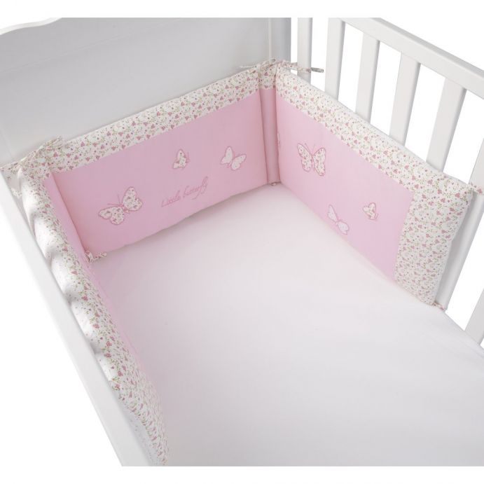 protector para cuna colección bebé little butterfl