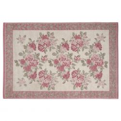 alfombra estampada con rosas de diseño clásico