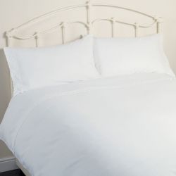 set de cama Gracie blanco bordado cama 150 cm