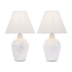 2 Lámparas de Mesa Pussywillow Crema