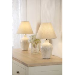 2 Lámparas de Mesa Pussywillow Crema