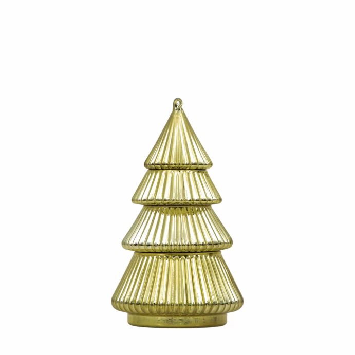 3 Portavelas Apilables Árbol dorado