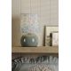 Lámpara de mesa Sherston azul con pantalla