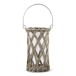 farol portavelas wicker