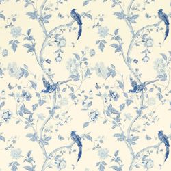 papel pintado de pájaros azul zafiro