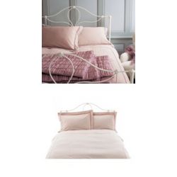 ropa de cama madeline rosa talco - Cama 135cm