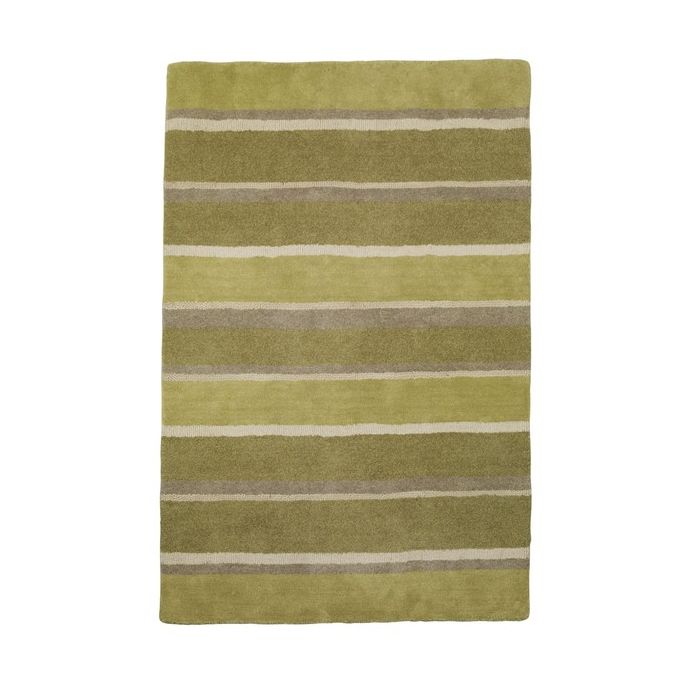alfombra de lana Bexley verde oliva 120x180
