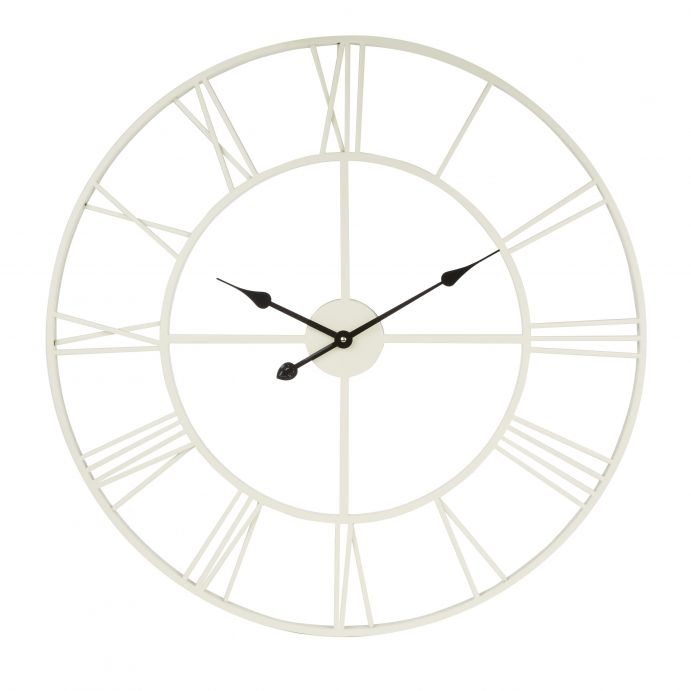 Reloj de pared Bradshaw crema