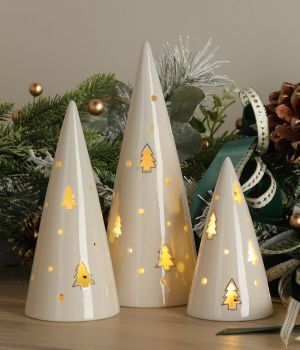 decoración con luz para Navidad